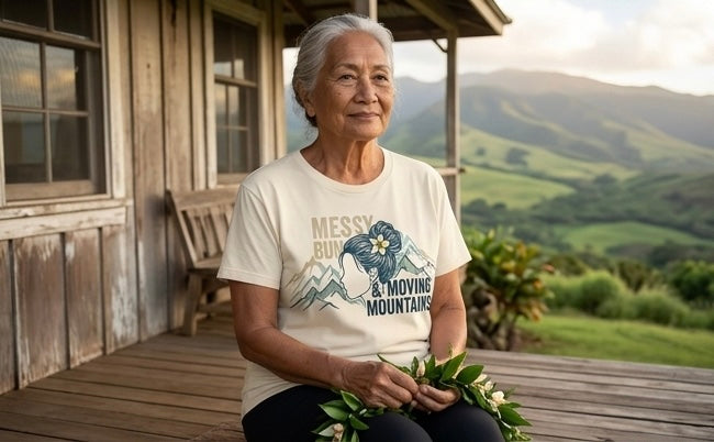 Messy Bun & Moving Mountains Tee