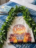 "The Light Shines" DTF Graphic Tee – Sunset Matthew 5:16 Edition