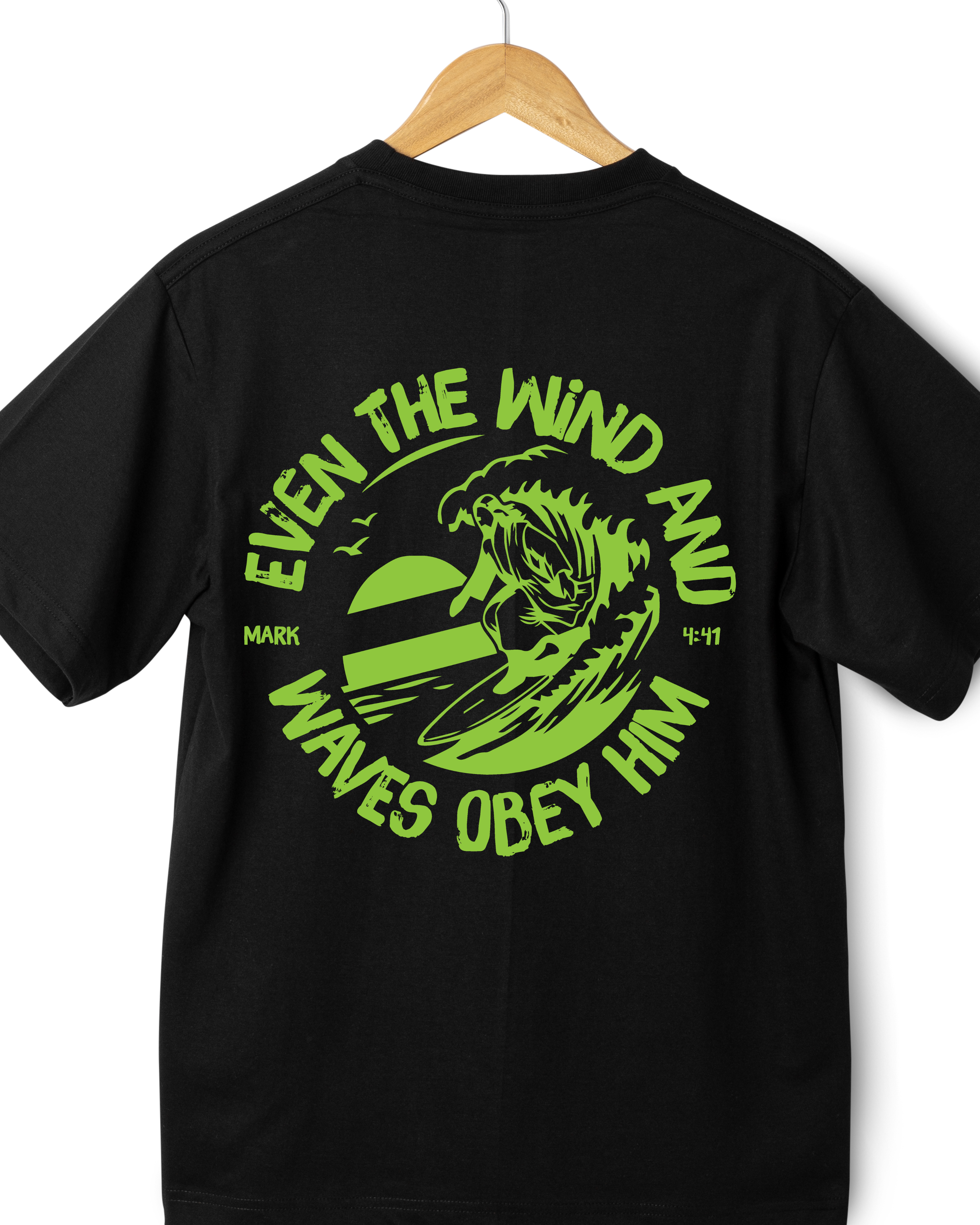 Faith in the lineup tee Mark 4:41
